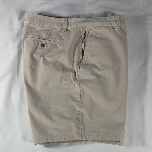 Bonobos mens stone khaki basic flat front 7" inseam chino shorts - size 34 - Picture 11 of 13